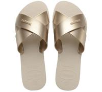 Havaianas HAV.Aqua - Sandalias metálicas para mujer, beige, 39/40 EU