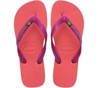 Havaianas Hav. Brasil Logo Chanclas para niño, Coral Rosa, 29 EU