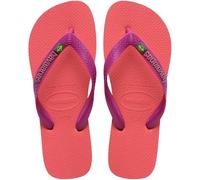 Havaianas Hav. Brasil Logo Chanclas Unisex Adulto, Coral Rosa, 33 EU