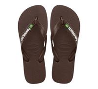 Havaianas HAV.Brasil Logo - Sandalias unisex para adultos, Café/blanco, 45/46 EU
