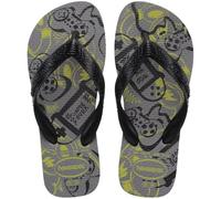 Havaianas HAV. Kids Athletic, Chanclas Niños, Gris Acero, Amarillo cítrico, 2/2.5 UK Child
