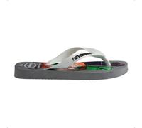 Havaianas HAV. Kids Minecraft, Chanclas Niños, Acero Gris Blanco, 12/13 UK Child