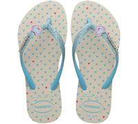 Havaianas HAV. Kids Slim Glitter II, Chanclas Niñas, Beige, 3.5/4 UK Child