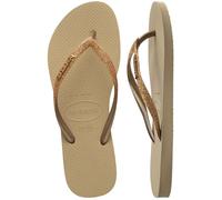 Havaianas Hav.Slim Glitter II - Sandalias para mujer, marrón, 39/40 EU