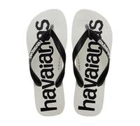 Havaianas HAV. Top Logomania 2, Chanclas Hombre, Blanco Negro Blanco, 5.5/6 UK