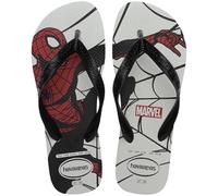 Havaianas HAV. Top Marvel Logomania, Chanclas Hombre, Blanco y Negro, 8.5/9 UK