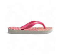 Havaianas - Kids Flores, Chanclas, Cómodas, Duraderas y Divertidas, Suela con Estampado Floral, Tiras Metalizadas y Suela Antideslizante, Niñas