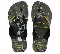 Havaianas Kids Max Herois, Sandalias Niños, Black/Yellow, 35/36 EU