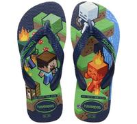 Havaianas Kids Minecraft, Chanclas Niño, Navy Blue, 29/30