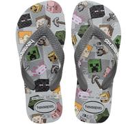 Havaianas - Kids Minecraft, Chanclas Niño, Steel Gray,