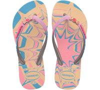 Havaianas Kids Slim Glitter Trendy, Chanclas Niño, Rosa Brillante, Pink Glow, 33/34 EU
