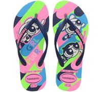 Havaianas Kids Slim Powerpuff Girls, Chanclas Niña, White, 33/34