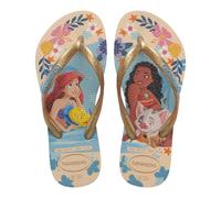 Havaianas - Kids Slim Princess, Chanclas Infantiles de Princesas Disney, Diseño Elegante con Tiras Finas, Suela Antideslizante y Cómoda, Niñas