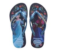 Havaianas - Kids Slim Princess, Chanclas Infantiles de Princesas Disney, Diseño Elegante con Tiras Finas, Suela Antideslizante y Cómoda, Niñas