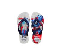 Havaianas Kids Top Marvel II, Sandalias Unisex Niños, White, 33/34