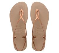 Havaianas - Luna, Sandalias Cómodas, Estilosas y Funcionales, Ajuste Seguro en Tobillo, Tiras Trenzadas y Suela Antideslizante, Mujer , Rose Gold Rose Gold, 39/40 EU