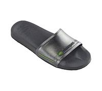 Havaianas Old Slide Brasil, Chanclas Unisex adulto, New Graphite, 37/38 EU