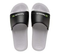 Havaianas Old Slide Brasil, Chanclas Unisex adulto, White Black, 35/36 EU