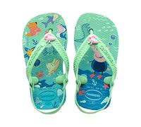 Havaianas Peppa Pig, Chanclas, para Unisex bebé, Jardín Verde, 19 EU