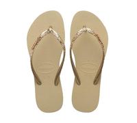 Havaianas - Sandalia 4146975 Slim Glitter II Beige Mujer casual playa 4146975 HAV. SLIM GLITTER II para: MUJER color: 0154 BEIGE ORO talla: 37/38