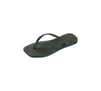 HAVAIANAS Sandalias de dedo 'Slim Square Sparkle' azul oscuro / oliva 39-40 azul oscuro / oliva