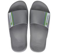 Havaianas Slide Brasil, Chanclas para Unisex adulto, Steel Grey, 33/34 EU