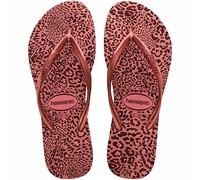 Havaianas Slim Animals (Mini Me), Sandalias Niñas, Crocus Rose/Golden Blush, 25/26