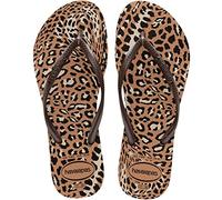Havaianas Slim Animals, Sandalias Mujer, Café Oro Rosa, 33/34 EU