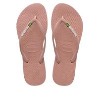 Havaianas - Slim Brasil Logo, Chanclas Cómodas, Duraderas y Ligeras, Homenaje a Brasil, Bandera en Tiras y Suela, Mujer