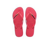 Havaianas Slim Brasil Logo, Chanclas Mujer, Flamingo, 37/38 EU