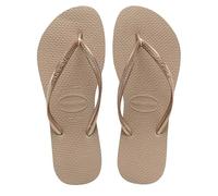 Havaianas Slim, Chanclas Elegantes, Duraderas y Versátiles, con Suela Texturizada para Agarre y Soporte Mujer, Rose Gold, 37/38 EU