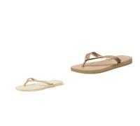 Havaianas Slim, Chanclas Mujer, Sand Gray Dark Golden, 37/38 EU Top Tiras, Chanclas para Mujer, Dorado (Rose Gold), 37/38 EU
