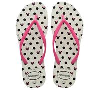 Havaianas Slim Disney (Mini Me), Sandalias Niñas, White/Pink Flux, 31/32 EU