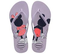 Havaianas - Slim Disney Stylish, Chanclas Cómodas, Ligeras y Estilosas, Diseños de Disney, Tiras Finas y Suela Antideslizante, Mujer