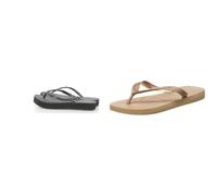 Havaianas Slim Flatform, Chanclas Mujer, Black, 39/40 EU Top Tiras, Chanclas para Mujer, Dorado (Rose Gold), 39/40 EU
