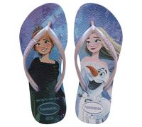 Havaianas Slim Frozen, Chanclas, para Niñas, Lilac Tranquilo / Lila Luz De Luna Brillo, 33/34 EU