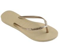 Havaianas Slim Glitter Flourish, Chanclas Mujer, Beige (Sand Grey), 36/37 EU
