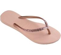 Havaianas Slim Glitter Flourish, Chanclas Mujer, Rosa (Golden Blush), 36/37 EU