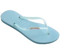 Havaianas Slim Glitter Flourish, Sandalias Mujer, Nautical Blue, 39/40