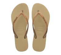 Havaianas Slim Glitter Ii Mujer Slim Design Shiny Finish Summr Sandals (arena, EU 39/40), beige, 39/40 EU