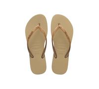 Havaianas Slim Glitter Ii Mujer Slim Design Shiny Finish Summr Sandals (arena, EU 39/40), beige, 39/40 EU