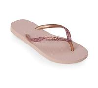 Havaianas Slim Glitter Ii - Sandalias para mujer, diseño fino, acabado brillante, color rosa, talla 41/42, Rosa., 41/42 EU