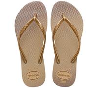 Havaianas Slim Glitter Gloss, Chanclas, para Mujer, Dorado, 33/34 EU