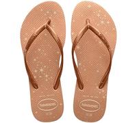 Havaianas Slim Gloss (Mini Me), Sandalias Niñas, Beige, 23/24