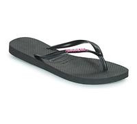 Havaianas Slim Logo Metallic FlipFlop Mujer Black/Pink 33 EU