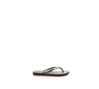 Havaianas Slim Logo Metallic, Sandalias Mujer, Black/Gold, 39/40