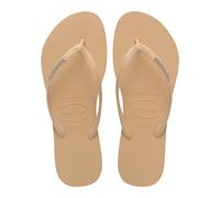 Havaianas - Slim Logo Pop Up, Chanclas con Logo en Contraste de Color, Silueta Estilizada y Cómoda, Suela Antideslizante, Mujer
