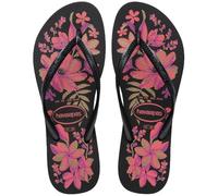 Havaianas Slim Organic, negro/gris/dorado, 4.5/5