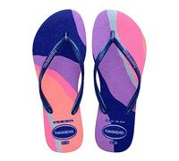 Havaianas Slim Palette Glow (Mini Me), Sandalias Niñas, Marine Blue, 23/24