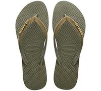 Havaianas Slim Velvet, Sandalias Mujer, Green, 33/34